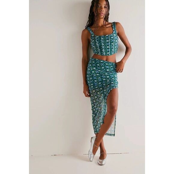 Free People Galaxy Corset Set